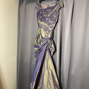 Purple fitted gown 6